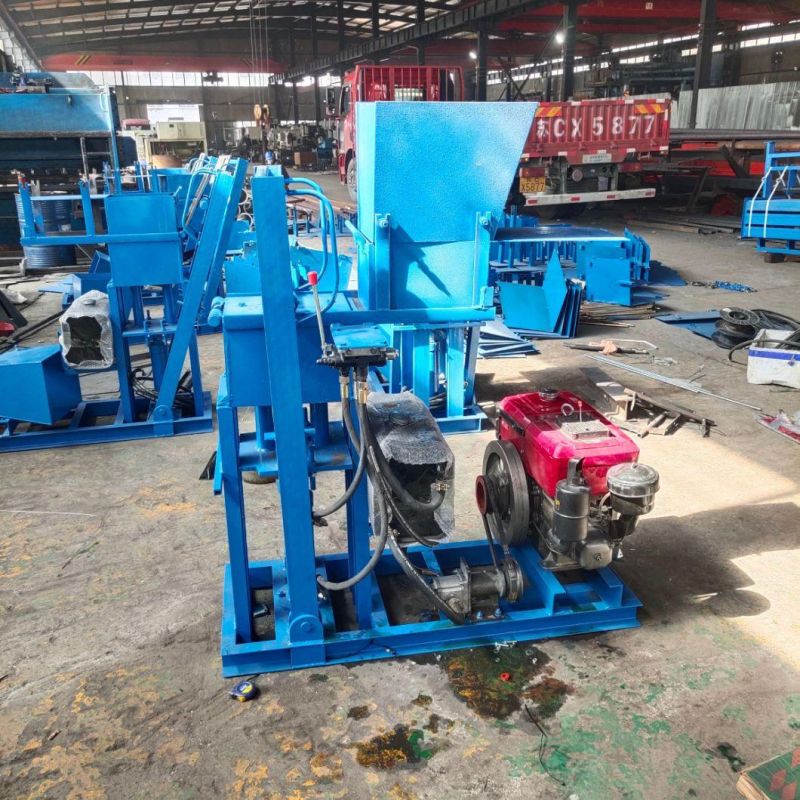 Water-Cooled Diesel Interlocking Hydraulic Brick Making Machine