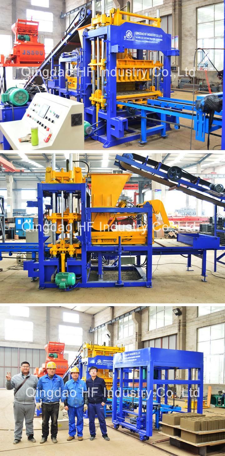 Qt5-15 Automatic Hydraulic Hollow Paving Concrete Block Brick Making Machine