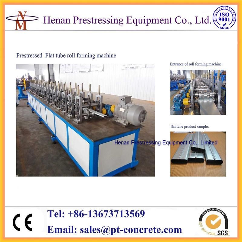 50mmx20mm, 70mmx20mm Oval Post Tension Flat Duct Machine