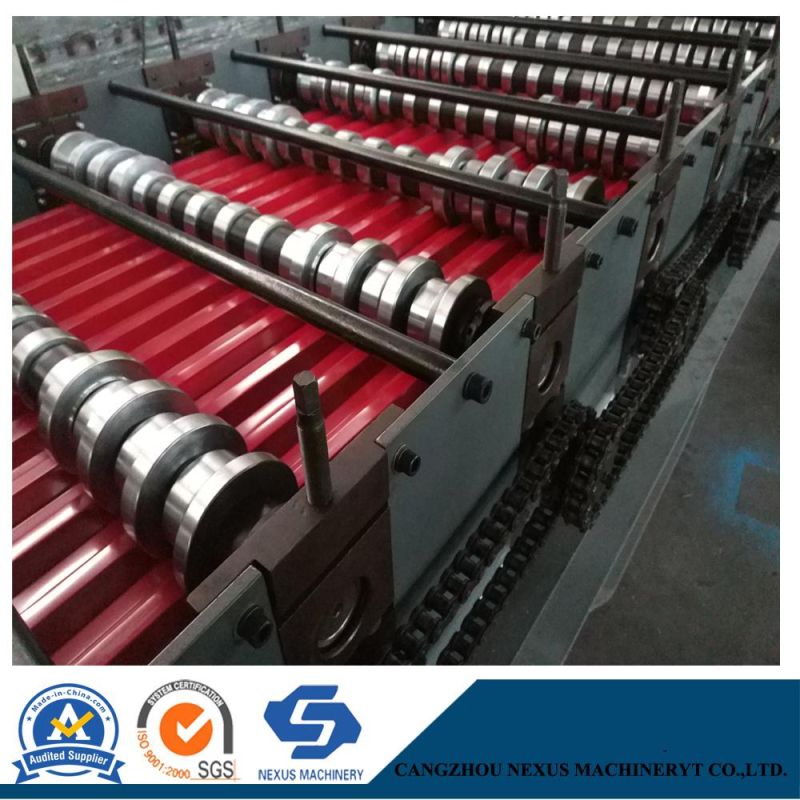 Metal Roofing Sheet Roll Forming Machine with 1450mm Feeding Width for India Market