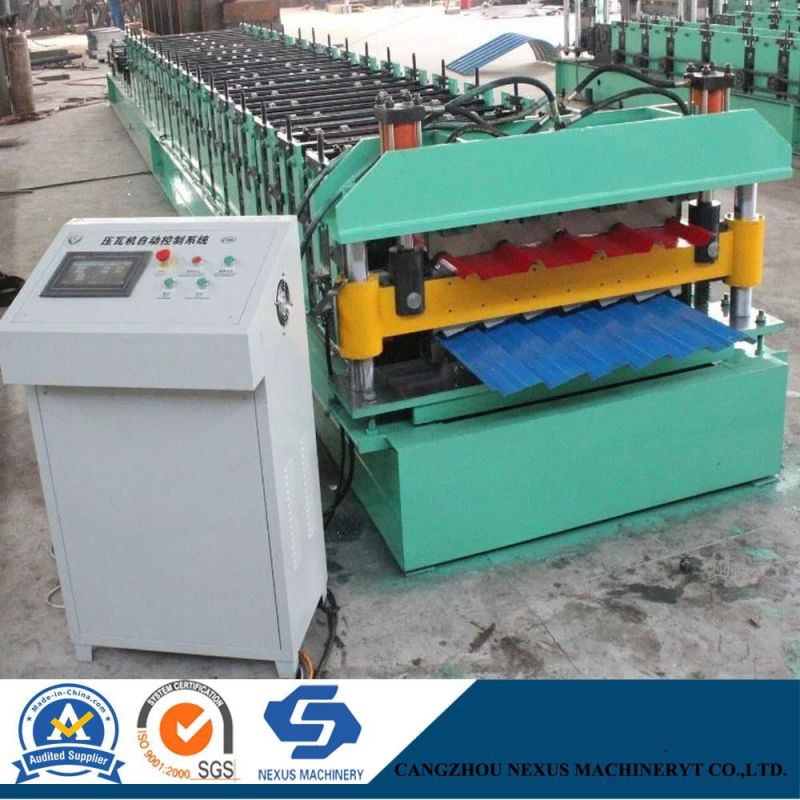 Steel Roll Forming Machine for Making Trapezoidal and Corrugated Roof Sheet