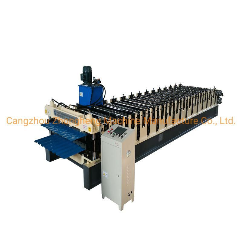 Tr35 Double Layer Galvanized Sheet Metal Roof Tile Roll Forming Machine