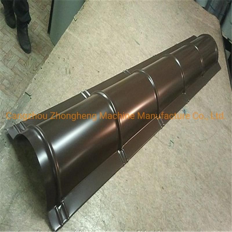Ridge Tile Forming Metal Tile Forming Machine Roof Ridge Cap Press Machine/Ridge Tile Roll Forming Machine