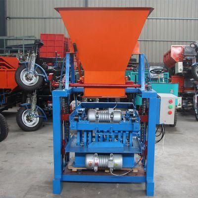 Saving Effort Semi Auto Qmj4-35c Cement Solid Block Making Machine