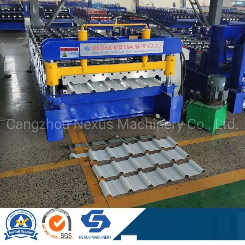 PV4 PV6 Tr5 Aluzinc Roof Sheet Roll Forming Machine for Peru