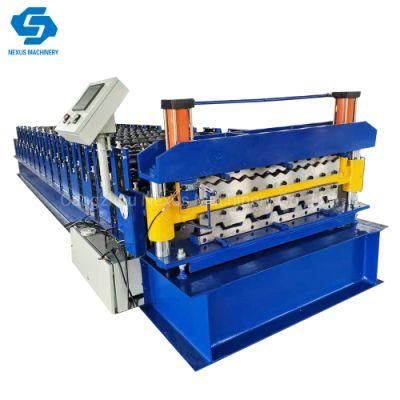 Color Steel Roofing Sheet Corrugated Steel Tile Roll Forming Machine