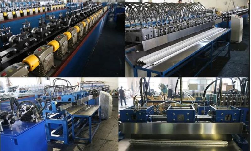 High Accuracy Ceiling T Grid Roll Forming Machine with Automatic Punching and Cutting