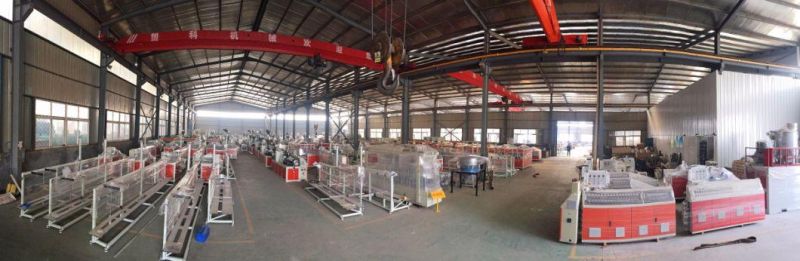 WPC Floor Board Extrusion Machine Production Line Working on WPC Floor Board Making