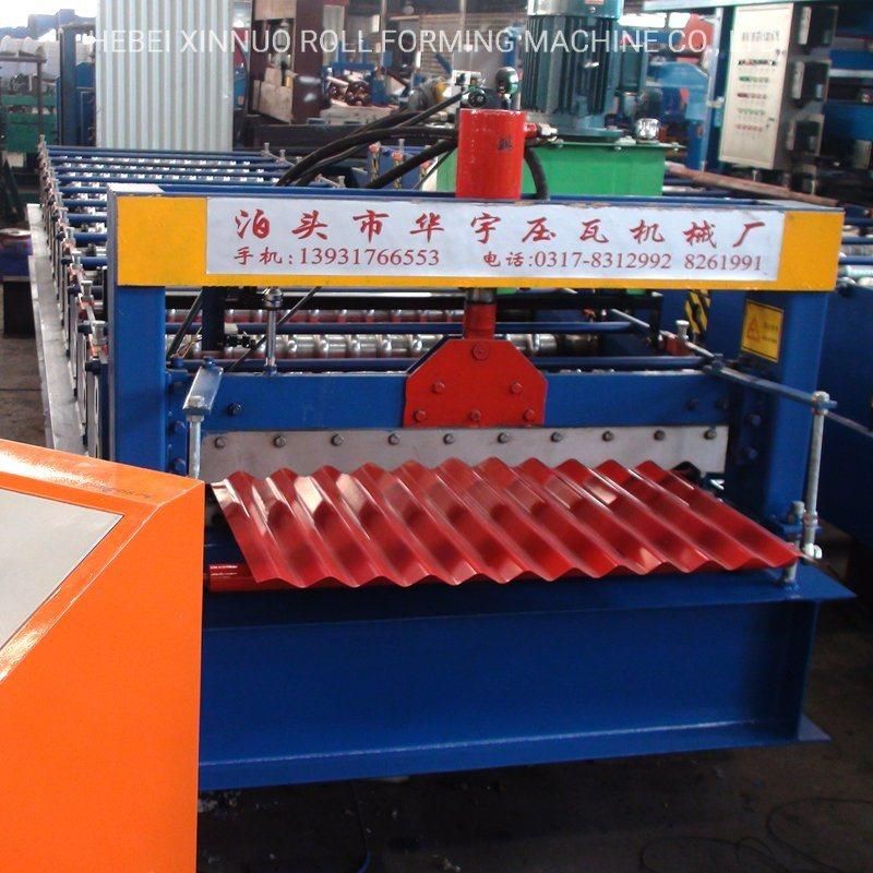 Steel Metal Roof Trapezoidal and Corrugated Iron Roofing Zinc Sheet Roll Forming Machine