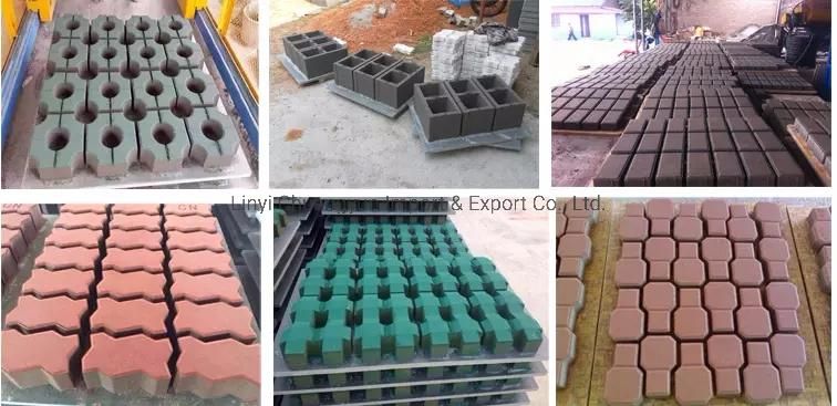 Qt8-15 Hydraulic Automatic Concrete Fly Ash Interlocking Block Pavers Bricks Machine