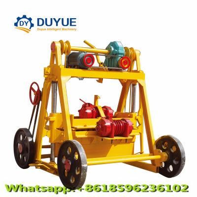 Qmy4-45 Concrete Block Making Machine, Building Material Brick Machinery, Low Cost Mobile