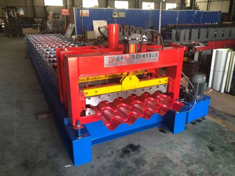 Glazed Tile Color Roof Roll Forming Machine/ Step Tile Roofing Sheet Forming Machinery