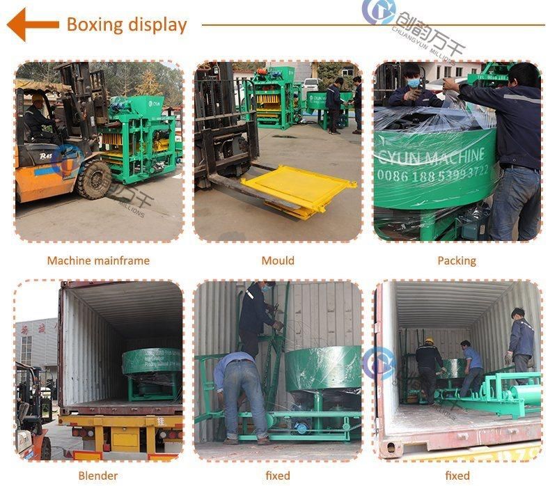 Qt4-25 Fully Automatic PLC Control Cement Hollow Block Making Machine in Cote Divoire