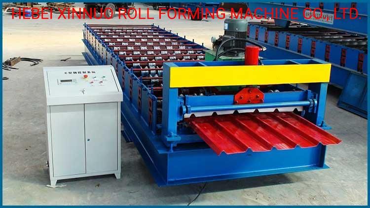 1000 Colored Steel Roofing Sheet Cold Roll Forming Machine