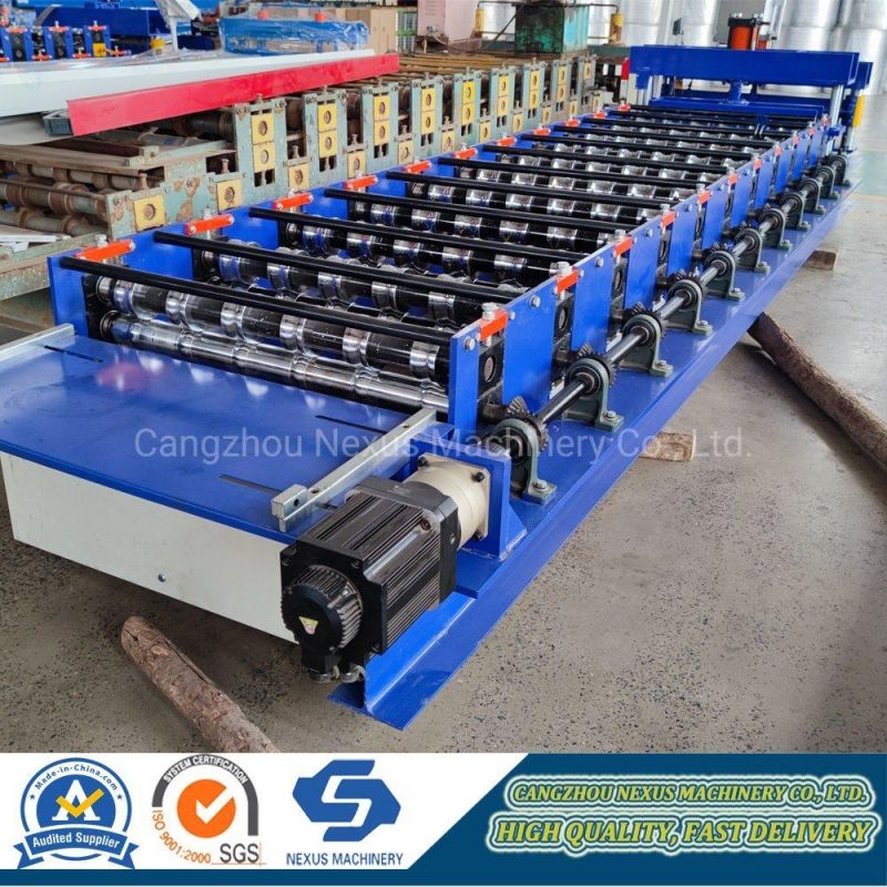 Steel Roof Tile Sheet Roll Forming Machine Glazed Step Tiles Making Machinery