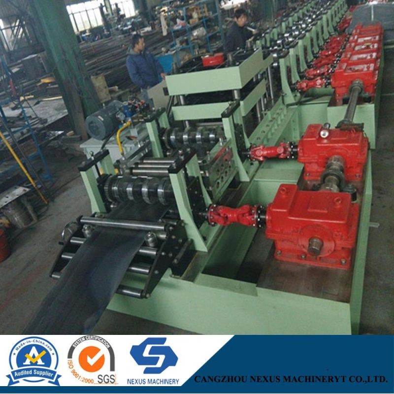Customized Two Wave W Beam Steel Highway Fence Guardrail Roll Forming Equipment