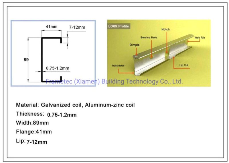 Automatic Custom Light Weigth Structure Steel Framing Studs Lgs Machine for Modular Villa House Plant