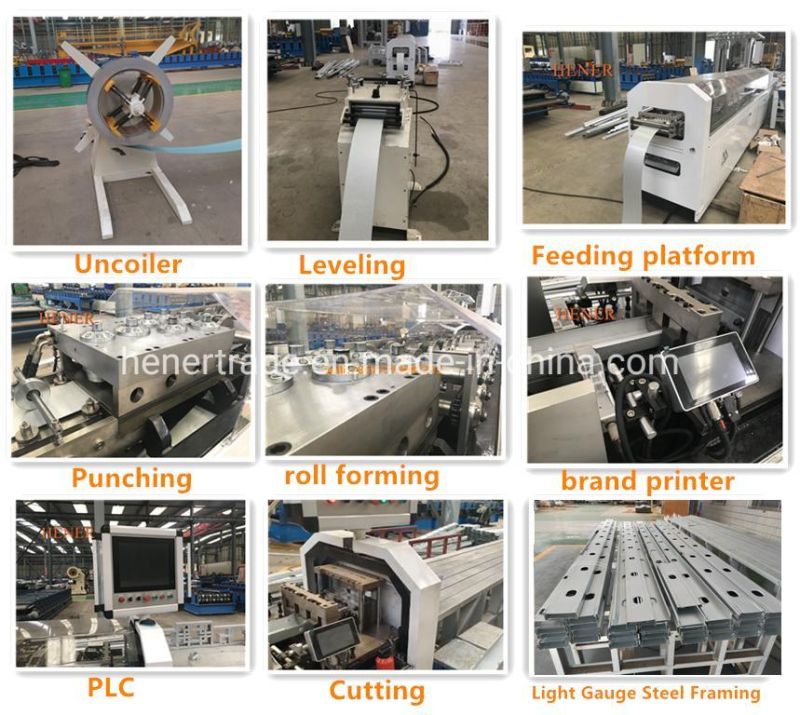 Lgs Machine Light Gauge Steel Framing Machine Villa Roll Forming Machine