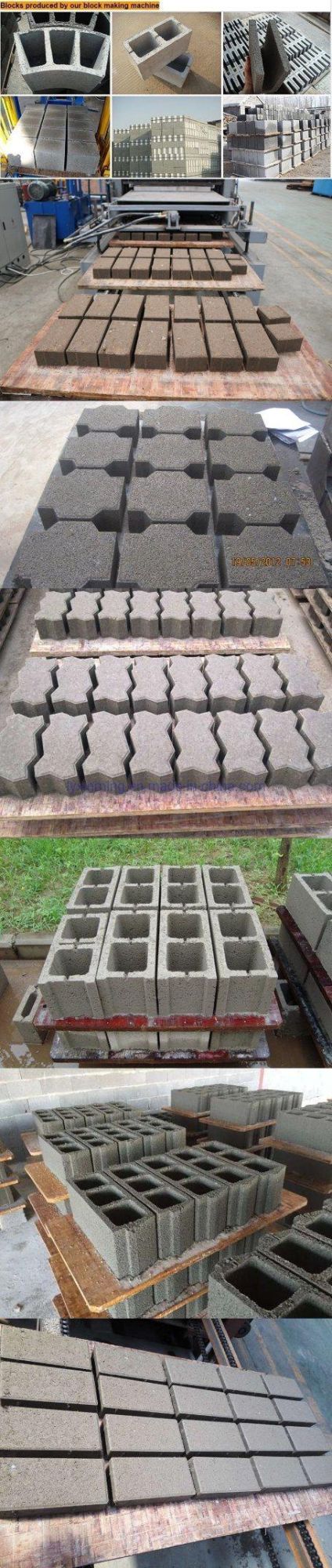 Lowest Price Qt4-25 Concrete Cement Hollow Solid Interlocking Paver Brick Making Machine with High Capacity