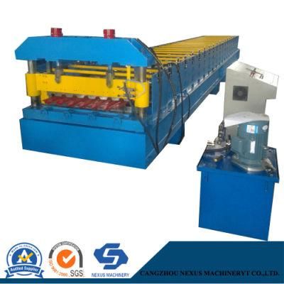 1000 mm Feeding Width Colourful Sheet Molding Metal Trapezoidal Roofing Making Machine