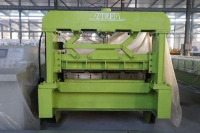 PLC Control and Full Automatic Syestem Trapezoidal Tile Roll Forming Machine