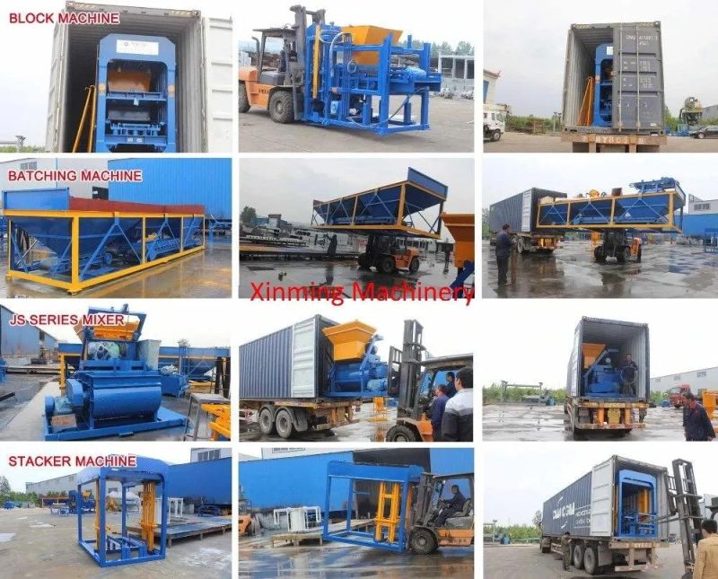 Qt10-15 Automatic Electric Hydraulic Pressure Cement Concrete Hollow Brick Block Making Machine Large Production Line Manufacturer