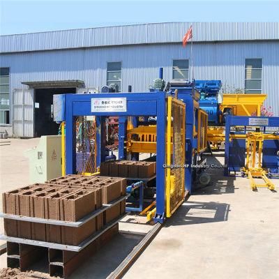 Automatic Qt6-15 Concrete Hollow Block, Solid Brick, Interlocking Paver Making Machine