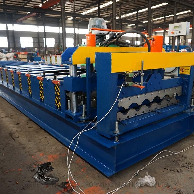 Xinnuo Automatic 830 Steel Roof Profile Glazed Tile Roll Forming Machine