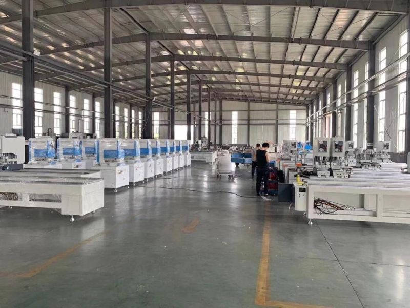 UPVC Profile Cutting Machine Windows Double Head Cutting Saw