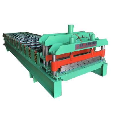Glazed Tile Color Roof Roll Forming Machine/ Step Tile Roofing Sheet Forming Machinery