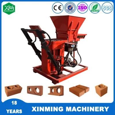 Semi-Automatic Xm2-25 Clay Interlocking Brick Making Machine Hollow Block Making Machine for Building House