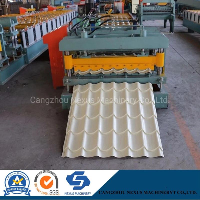 Aluminum Roofing Tile Making Machine Galvanized Steel Roof Sheet Roll Forming Machine