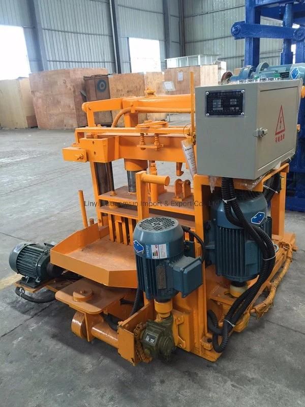 Newest Qtm 40-3A Small Mobile Building Material Concrete Hollow Block Brick Making Machine