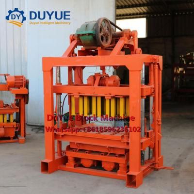 Qtj4-40 Manual Concrete Block Making Machine Bangladesh Hollow Bricks Making Machine Price in Kerala Paving Bricks Moulds