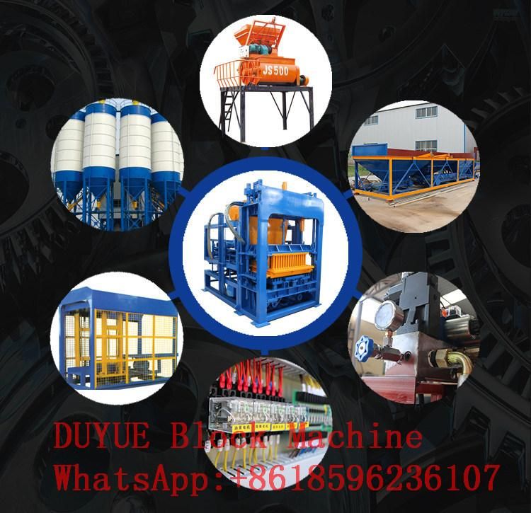 German Technology Full Automatic Duyue Qt4-20 Hydraulic Cement Block Brick Making Machine Concrete Paver Block Molding Machine, Hollow Block Machine in Factory