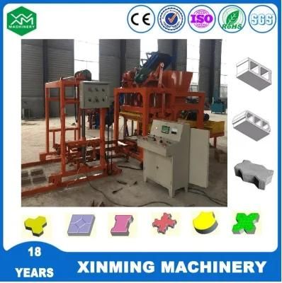 Qt4-25 Full Automatic Hollow Paving Solid Cement Concrete Brick Block Production Line with Factory Price