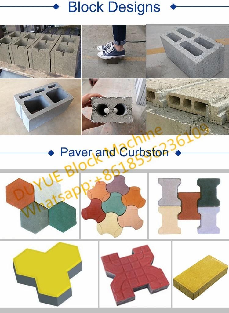 Qt5-15 Fully Automatic Hydraulic Concrete Cement Building Hollow Paving Paver Brick and Block Making Machine Construction Machinery Price