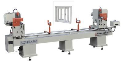 PVC UPVC Profile Window Door Double Head Cutting Machine