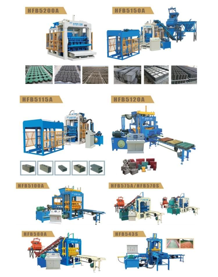 Automatic Cement Brick Making Machine Equipment Paver Block Machine