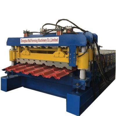 Aluminum Double Layer Glazed Tile Making Machine for Roof Constuction Roll Forming Machine