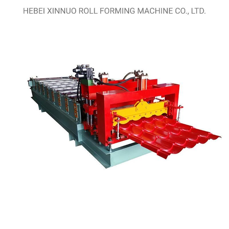 Xinnuo 828 Galvanized Glazed Tile Roll Forming Machine