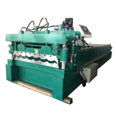 Glazed Tile Roof Panel Roll Forming Machine Metal Galvanized Glazed Tile Cold Roll Forming Machine Steel Panel Machine