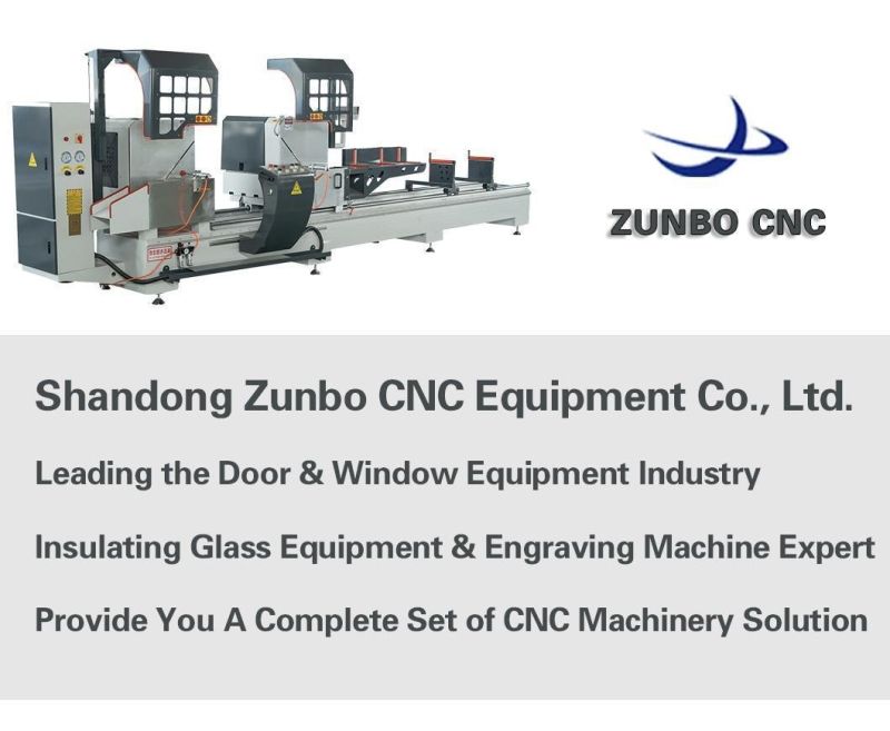 Ljz2-450X3700 Double-Head Saw CNC Cutting Machine for Aluminum Material Cutter of Aluminum Alloy Window Materials with Hard Alloy Saw Blades
