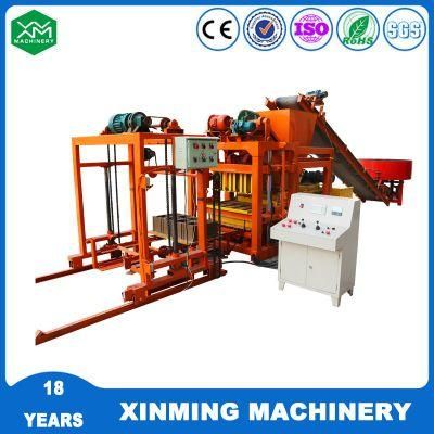 Qt4-25 Automatic Concrete Cement Block/ Brick Making Machine with Free Mould