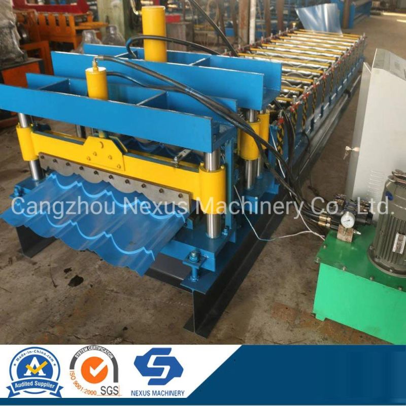 High Performance Certified Glazed Color Steel Floor Roof Tile Roll Making Forming Machine for Best Price