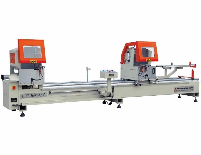 Factory Direct Sale Aluminum/UPVC Profile Double Head Cutting Saw/Aluminium Profile Cutting Machine/UPVC and Aluminum Window Production Line Machine