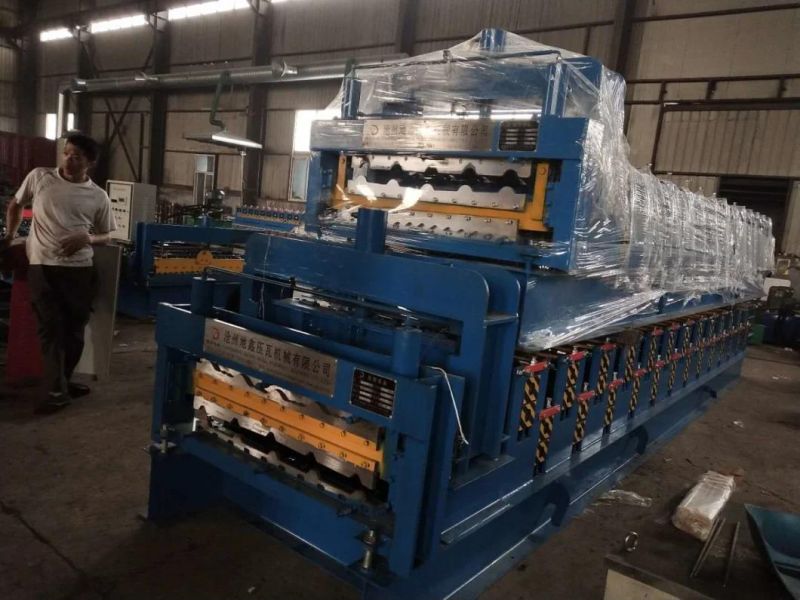 10% Discount Zimbabwe Popular Design Double Layer Roll Forming Machine Sheet Bending Machine