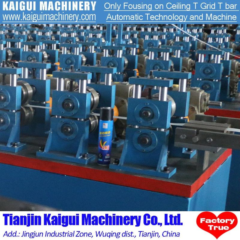 Fully Automatic PPGI T Bar T Grid Flat T Roll Forming Machine