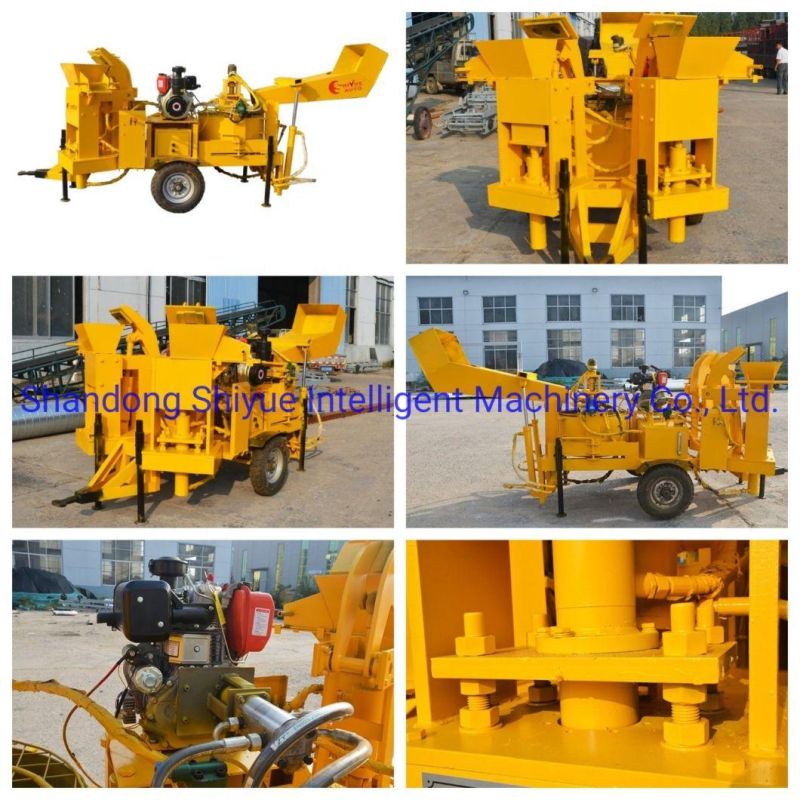 M7mi Twin Hydraform Clay Soil Interlocking Brick with Mixer Integrated