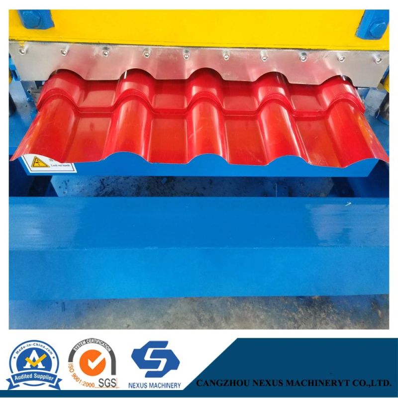 768 Glazed Roof Tile Sheet Roll Forming Machine Export to Sri Lanka